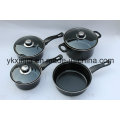 Kitchenware 7PCS Carbon Steel Non-Stick Coating Cookware Set